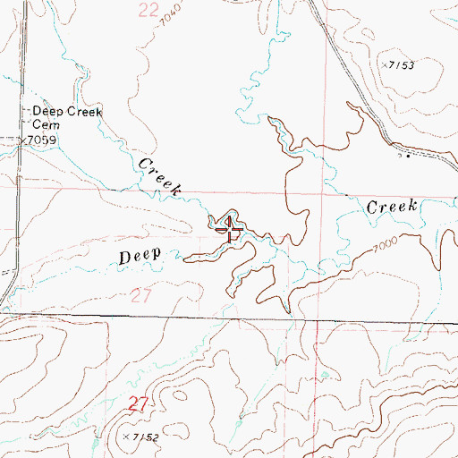 Topographic Map of Day Creek, CO