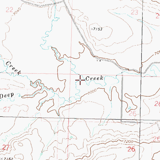 Topographic Map of Smith Creek, CO