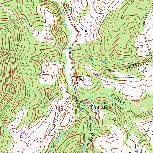 Topographic Map of Carolina Hills, MD