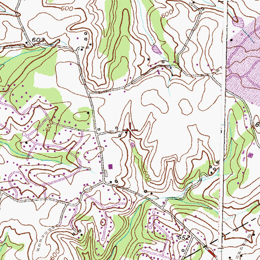 Topographic Map of Chadwick, MD