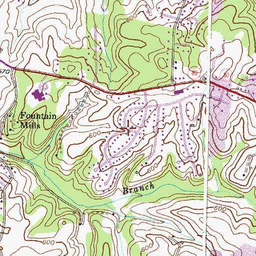 Topographic Map of Englandtowne, MD
