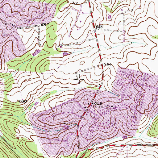 Topographic Map of Engleside Farm, MD
