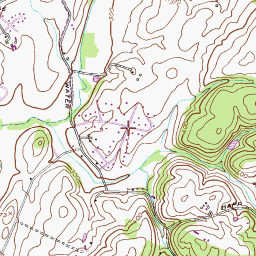 Topographic Map of Greenbrier, MD