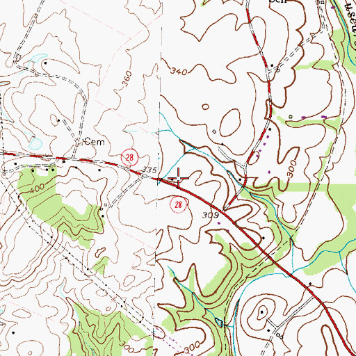 Topographic Map of Kanawah Inn (historical), MD