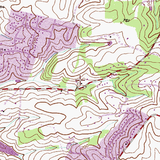 Topographic Map of Killara Farm, MD