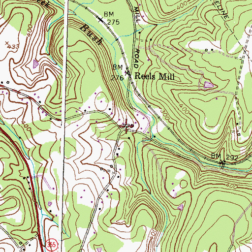 Topographic Map of Kinna, MD