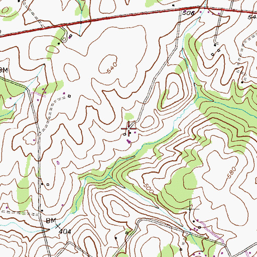 Topographic Map of Land of Promise, MD