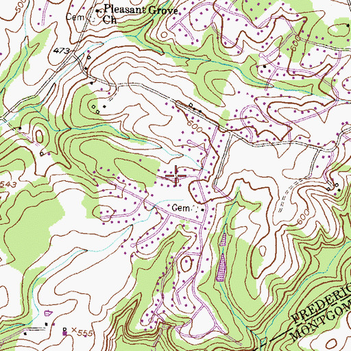 Topographic Map of Loch Haven, MD