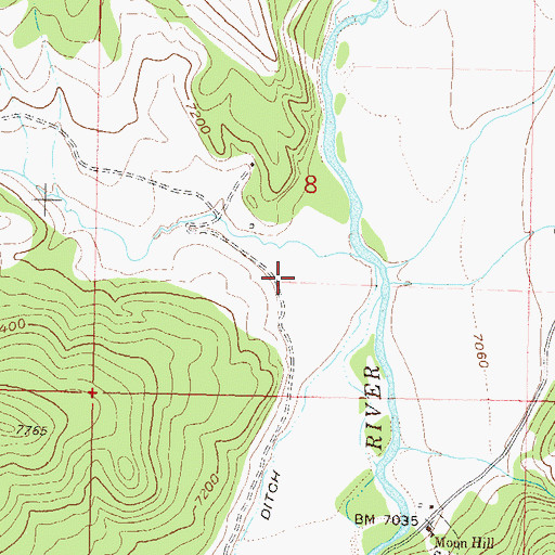 Topographic Map of Dutch Gulch, CO