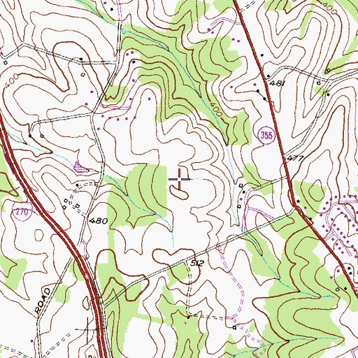 Topographic Map of Montecito Business Center, MD