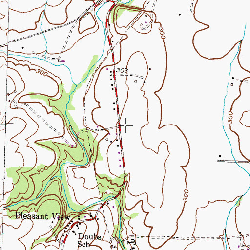 Topographic Map of Mowry, MD