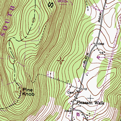 Topographic Map of Myersville Springs, MD
