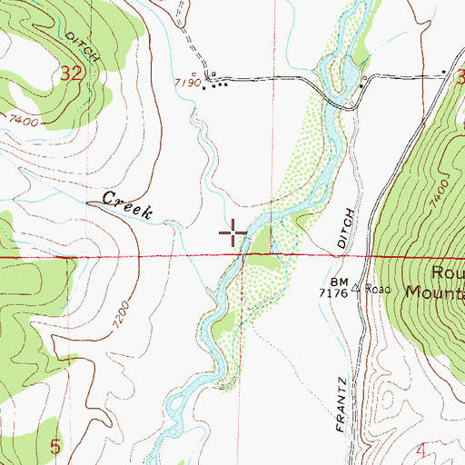 Topographic Map of Sand Creek, CO