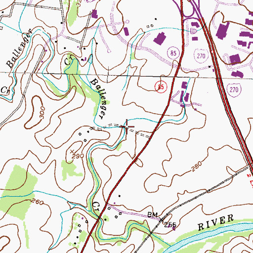 Topographic Map of Quarry Branch, MD