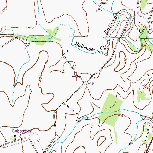 Topographic Map of Robin Meadows, MD