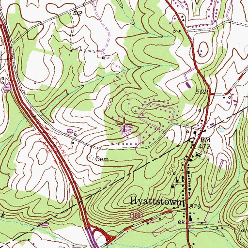 Topographic Map of Shel-Mar Heights, MD