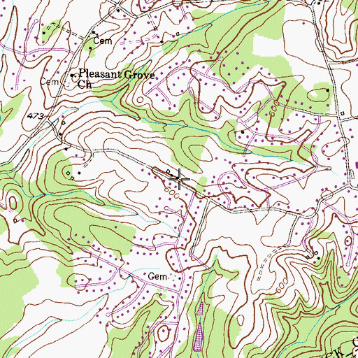 Topographic Map of Smith, MD