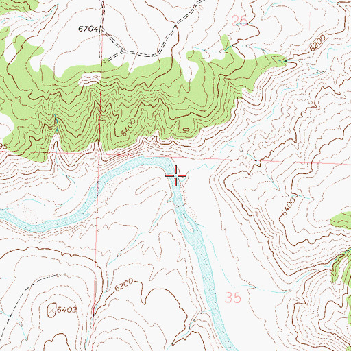 Topographic Map of Sand Spring Gulch, CO