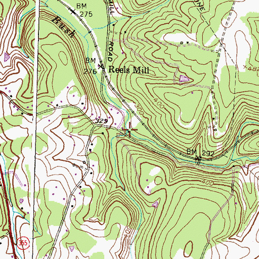 Topographic Map of Tabler Run, MD