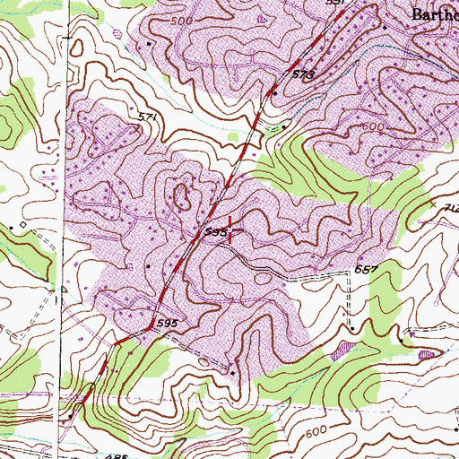 Topographic Map of Tolley Terrace, MD