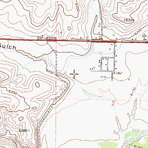 Topographic Map of Pine Ridge Gulch, CO