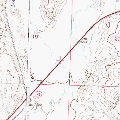 Topographic Map of Big Gulch, CO