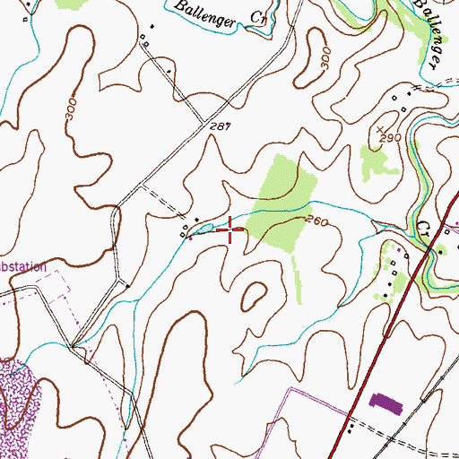 Topographic Map of Wedgewood Business Park, MD