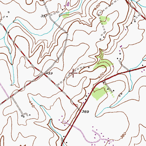 Topographic Map of West Frederick Highlands, MD