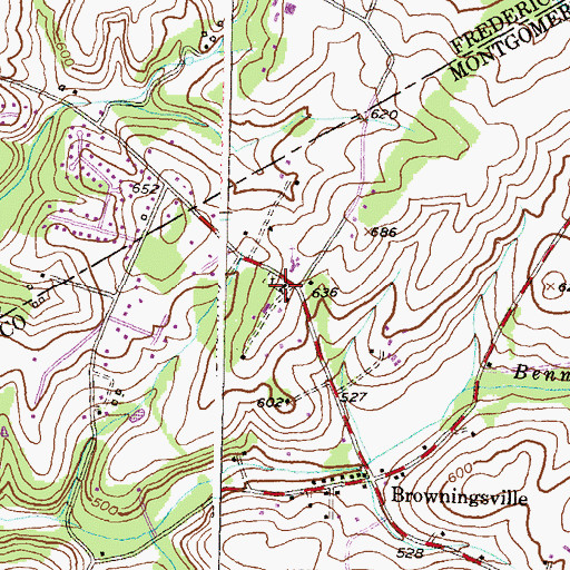 Topographic Map of Bethesda United Methodist Church, MD