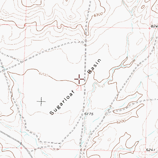 Topographic Map of Sugarloaf Basin, CO
