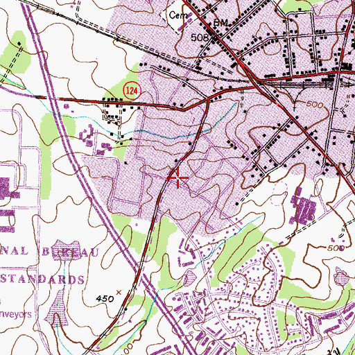 Topographic Map of Montgomery County, MD