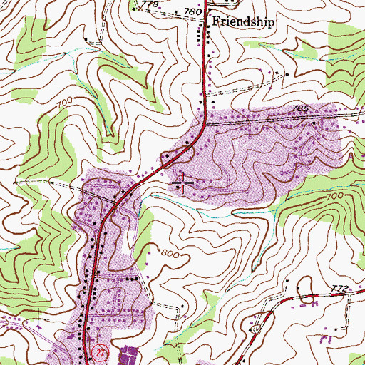 Topographic Map of Redeemer Lutheran Church, MD