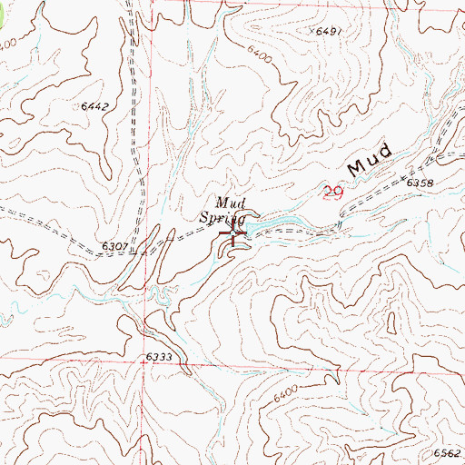 Topographic Map of Mud Spring, CO