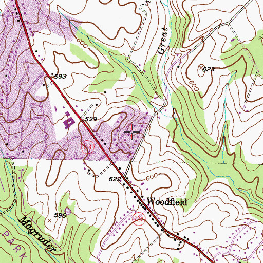 Topographic Map of Ronalee Hills, MD