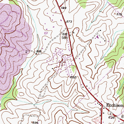 Topographic Map of Seneca Overlook, MD
