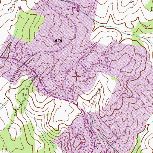Topographic Map of Silver Crest, MD