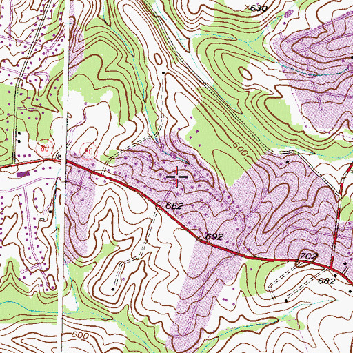 Topographic Map of Sugarloaf Overlook, MD