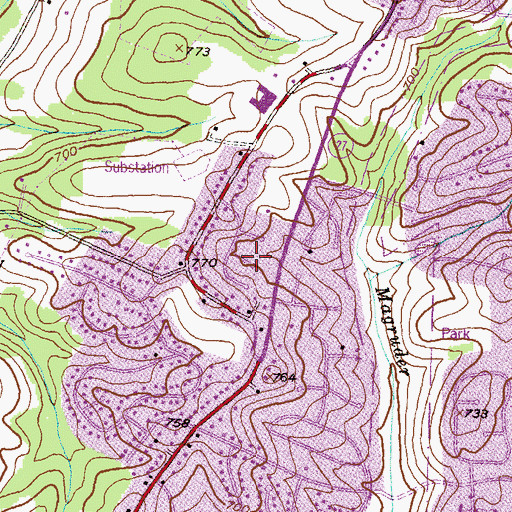 Topographic Map of Chesney, MD