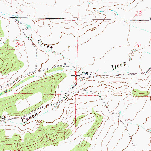 Topographic Map of Turner Creek, CO