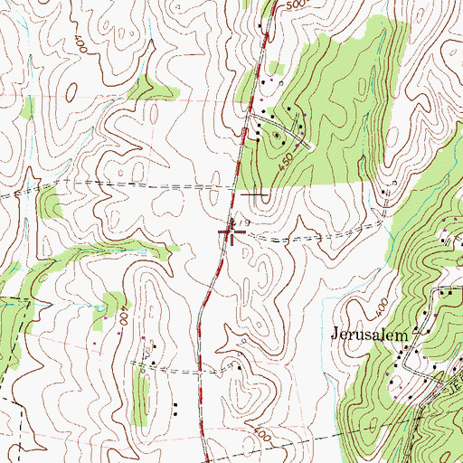 Topographic Map of Elizabeths Delight, MD
