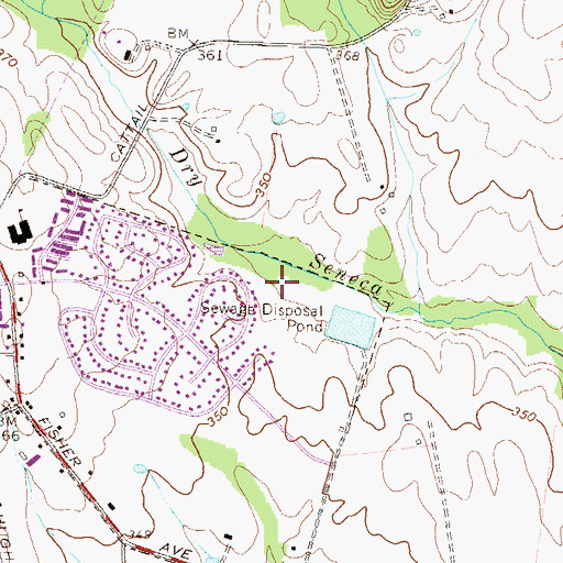 Topographic Map of L M Stevens Park, MD
