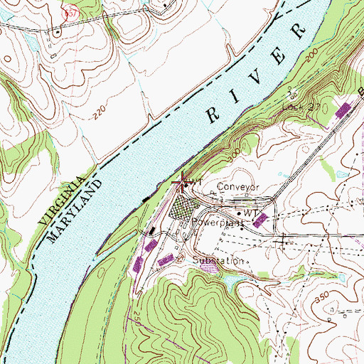 Topographic Map of Monocacy (historical), MD
