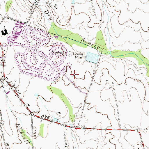 Topographic Map of Seneca Chase, MD