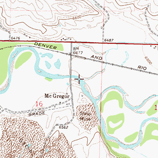 Topographic Map of Cheney Creek, CO