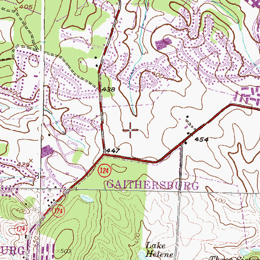 Topographic Map of Bridlewood, MD