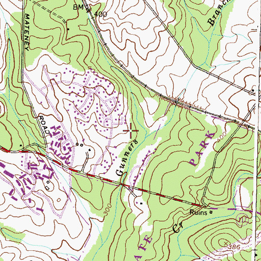 Topographic Map of Clopper Mill Elementary School, MD
