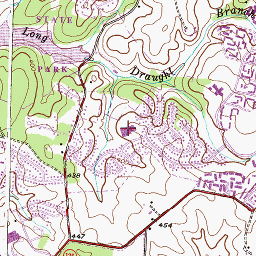 Topographic Map of Diamond Elementary School, MD