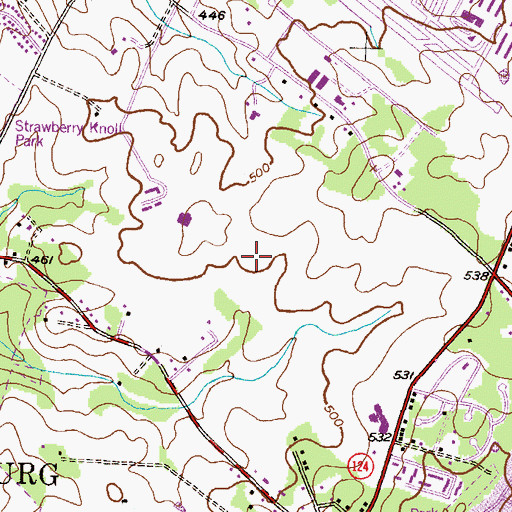 Topographic Map of Flower Hill Elementary School, MD