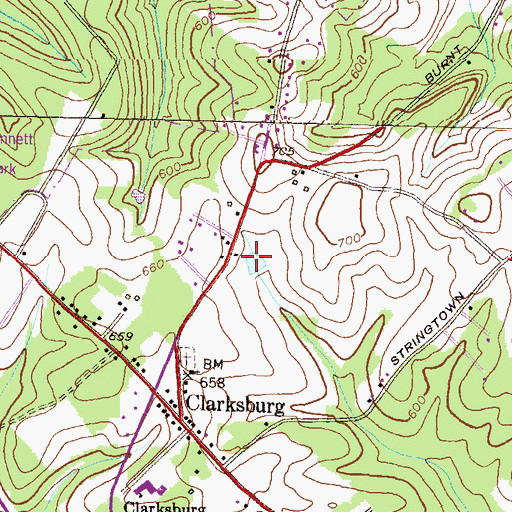 Topographic Map of Kings Park, MD