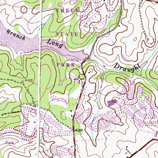 Topographic Map of Longdraft, MD